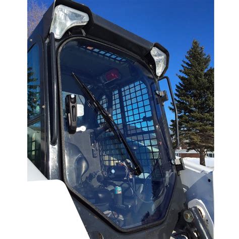 bobcat skid steer engine compartment door|skid steer door glass replacement.